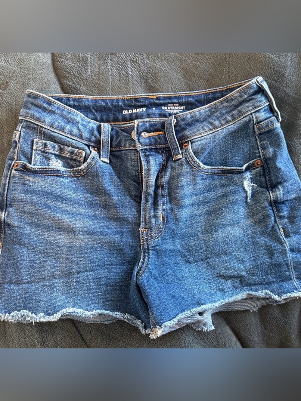 Bundle of Old Navy Cutoff Shorts-0 Dark & Light Blue - Picture 2 of 7
